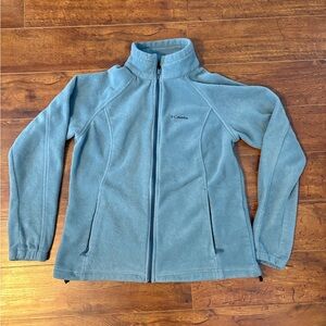 Columbia Teal Full-Zip Fleece Jacket